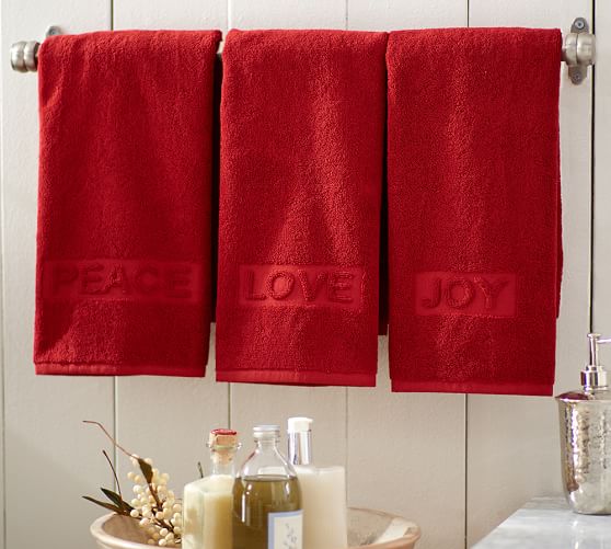 Holiday Hand Towels Pottery Barn