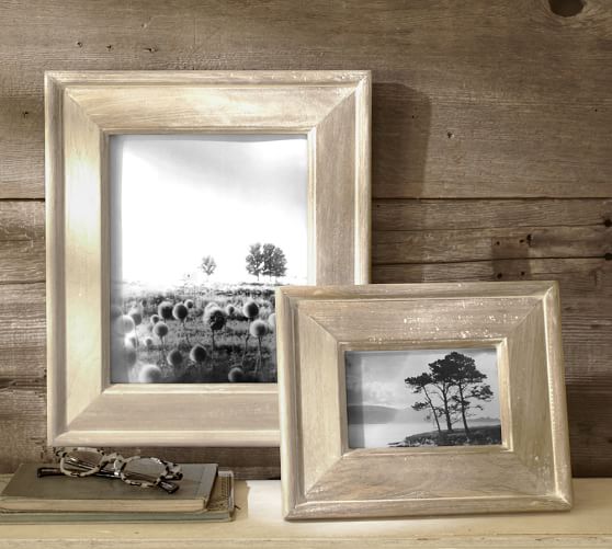 Whitewashed Frames Pottery Barn
