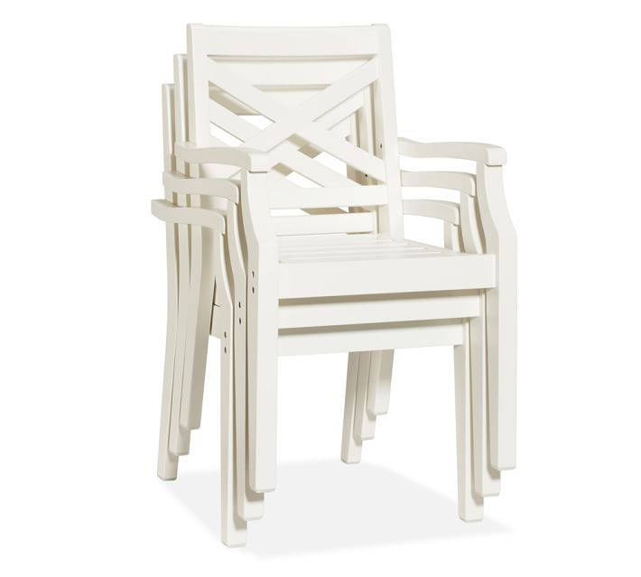Hampstead Painted Stacking Dining Chair White Pottery Barn