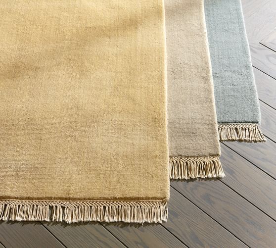 Fringed HandLoomed Rug Swatch Pottery Barn