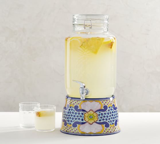 Pineapple Drink Dispenser & Stand Pottery Barn