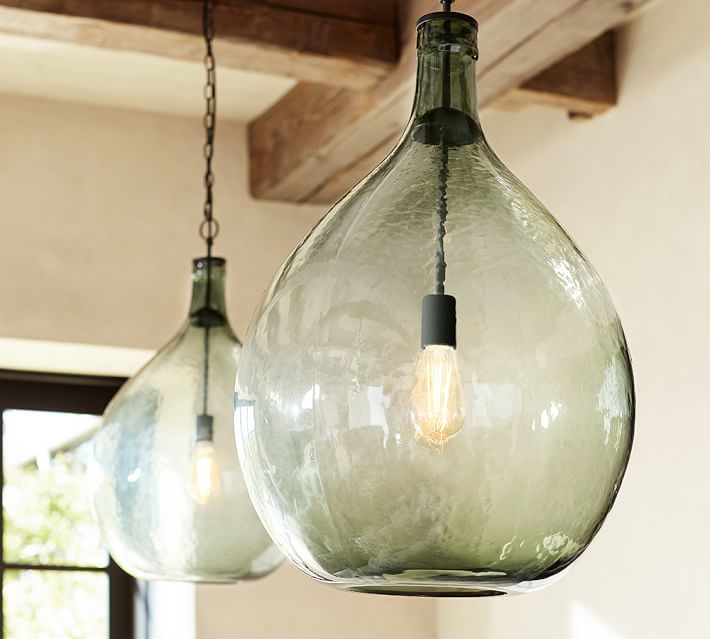Clift Oversized Glass Pendant Pottery Barn