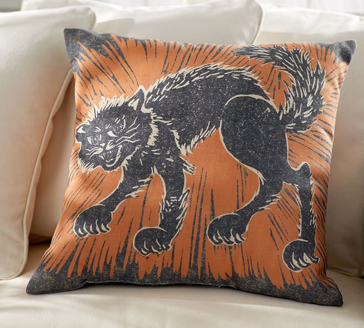 ScaredyCat IndoorOutdoor Pillow Pottery Barn Beauteous Halloween Pillows Decorations ScaredyCat IndoorOutdoor Pillow Pottery Barn Beauteous Halloween Pillows Decorations