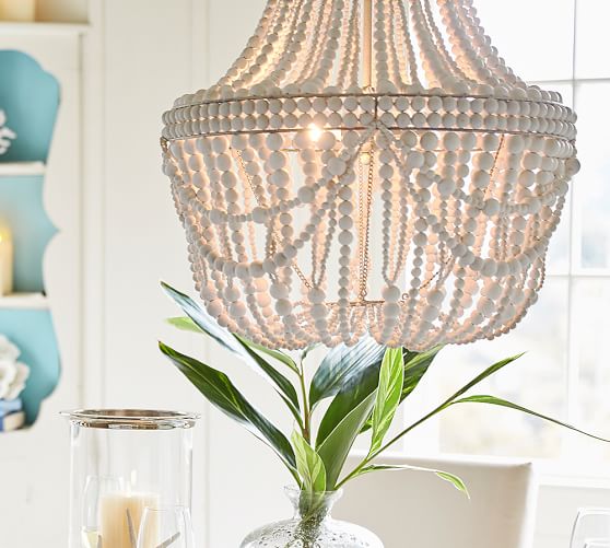 Francesca Beaded Chandelier Pottery Barn