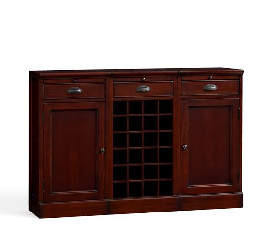 Modular Bar Buffet with 2 Bases & 1 Wine Grid Base Pottery Barn