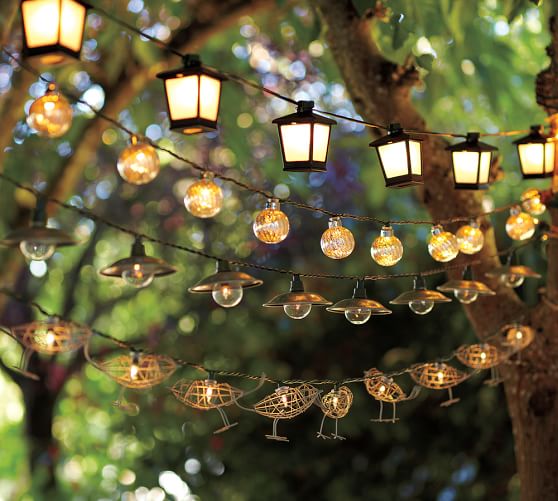 Malta Mini Lantern String Lights Pottery Barn Alternate View