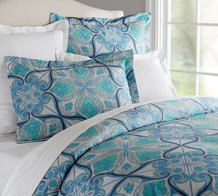 Alina Organic Duvet Cover Sham Pottery Barn