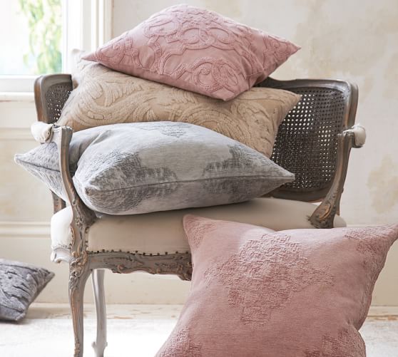 Drew Embroidered Pillow Covers Pottery Barn