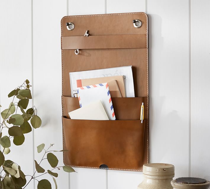 Leather Wall Hanging Organizer Pottery Barn