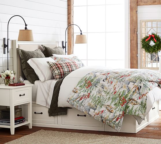 Winter Forest Duvet Cover & Sham Pottery Barn