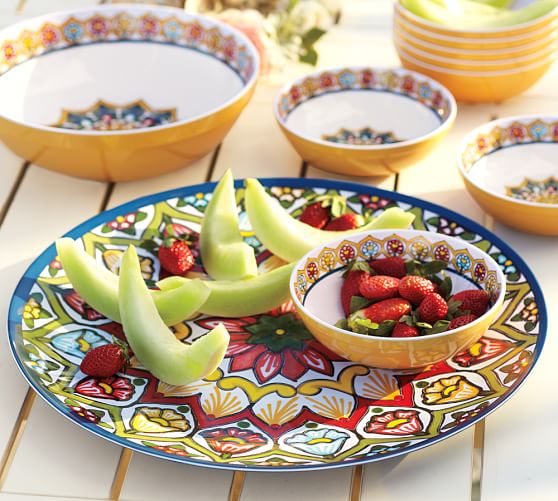 Talavera Melamine Serving Platter Pottery Barn