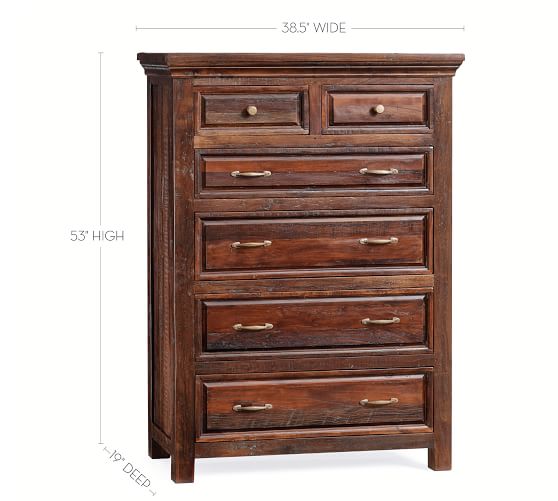 Bowry Reclaimed Wood Bed & Dresser Set Pottery Barn