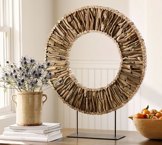 Driftwood Disc Sculpture Pottery Barn