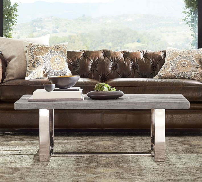 Durham Rectangular Coffee Table Pottery Barn