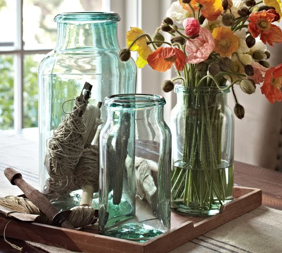Recycled Glass Jars Pottery Barn