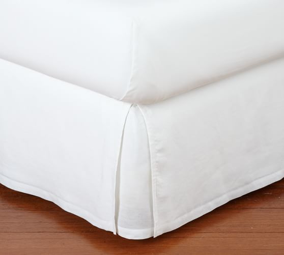 Belgian Flax Linen Bed Skirt Natural Pottery Barn