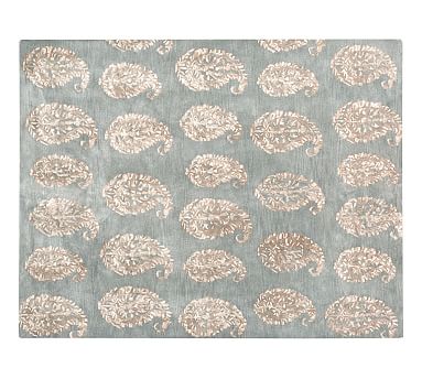 Ameline Paisley Tufted Rug Blue Pottery Barn