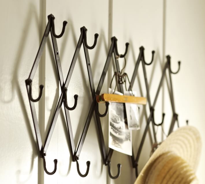 Accordion Row Of Hooks Pottery Barn Classy Metal Accordion Coat Rack Accordion Row Of Hooks Pottery Barn Classy Metal Accordion Coat Rack