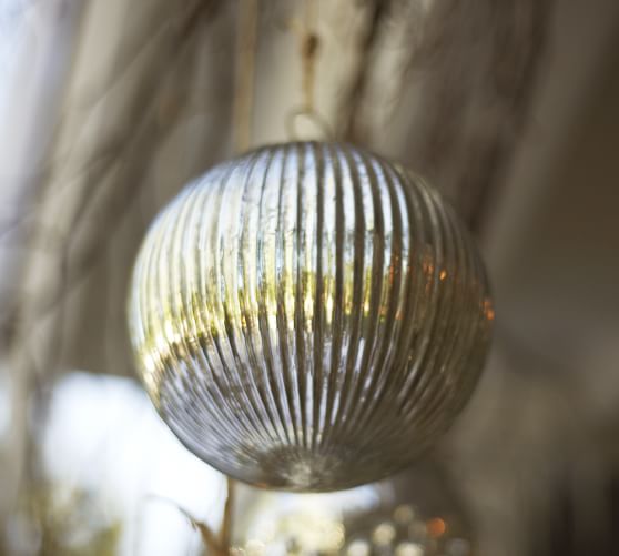 Oversized Mercury Glass Ornaments Pottery Barn