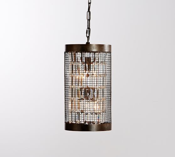 Austin Caged Crystal Small Pendant Pottery Barn