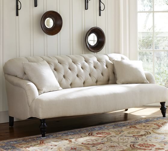 Clara Upholstered Apartment Sofa Pottery Barn Clara Upholstered Apartment Sofa