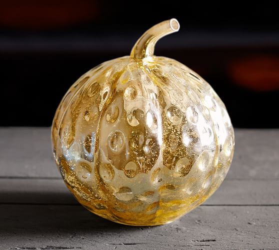 Gold Mercury Glass Pumpkins Pottery Barn