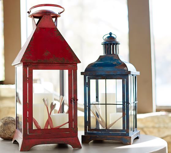 Palmetto Painted Lanterns Pottery Barn Palmetto Painted Lanterns