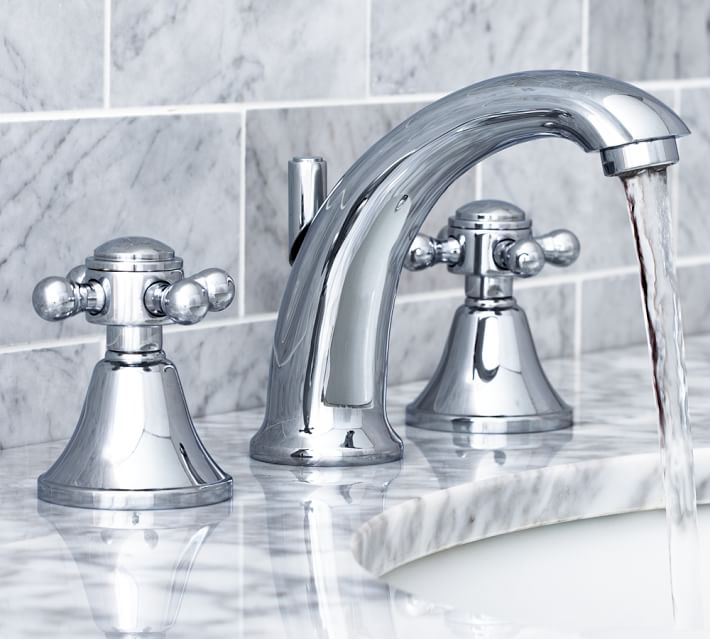 Warby Cross Handle Widespread Bathroom Faucet Pottery Barn