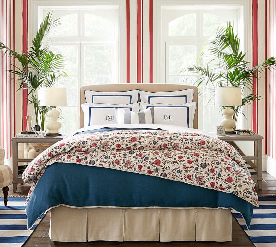 Lewis Slipcovered Headboard Pottery Barn