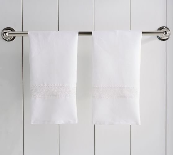 Lace Guest Hand Towels Set of 2 Pottery Barn