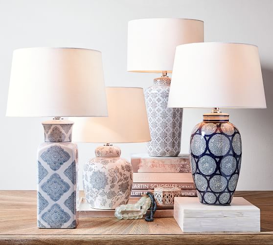 Jamie Young Langley Ceramic Bedside Lamp Pottery Barn