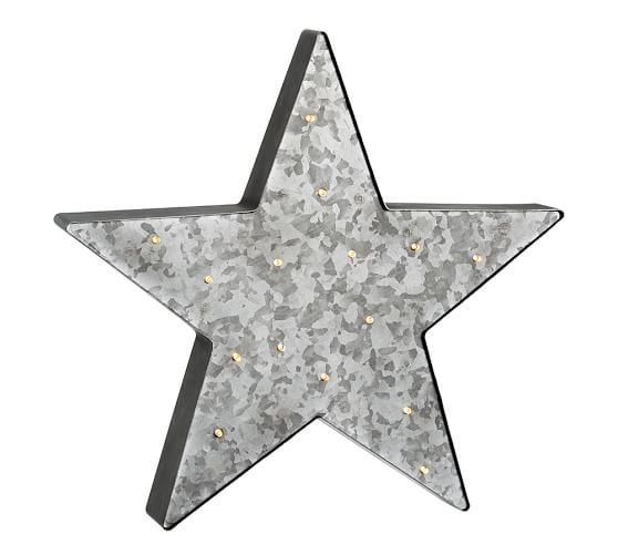 Lit 4th Of July Star Pottery Barn