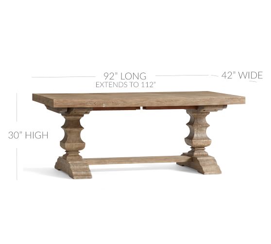 Banks Extending Dining Table & Wynn Chair Set Pottery Barn