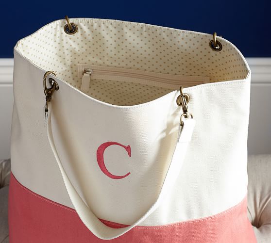 Colorblock Tote Bag Pottery Barn