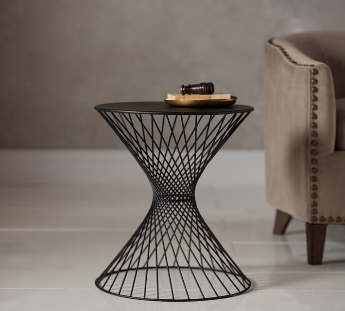 Porter Wire Accent Side Table Pottery Barn