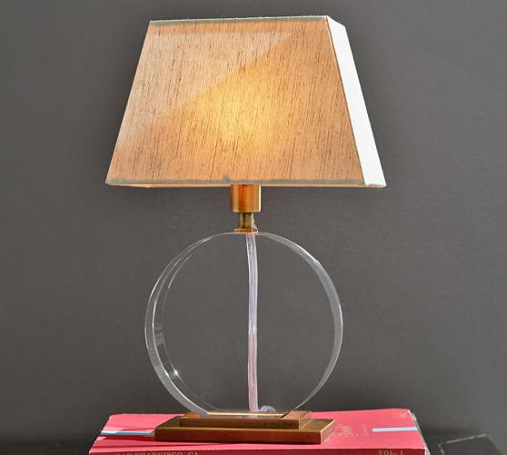 Montclair Crystal and Brass Accent Lamp Pottery Barn