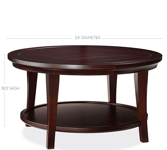 Metropolitan Round Coffee Table Pottery Barn