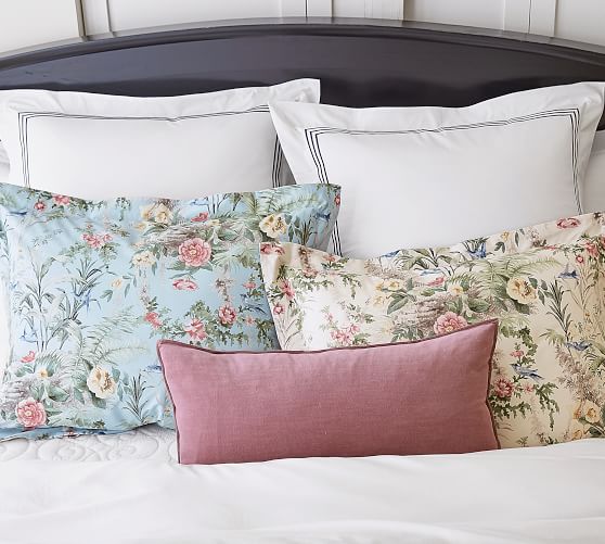 Washed Velvet Zip Lumbar Pillow Cover Pottery Barn