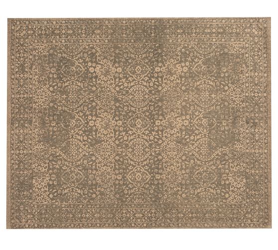 Vina Natural Fiber Rug Natural/Dark Pottery Barn