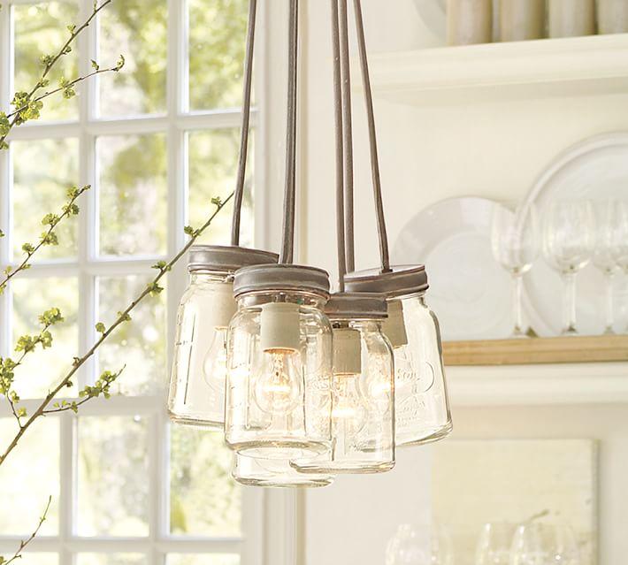 Exeter 5 Jar Chandelier Pottery Barn