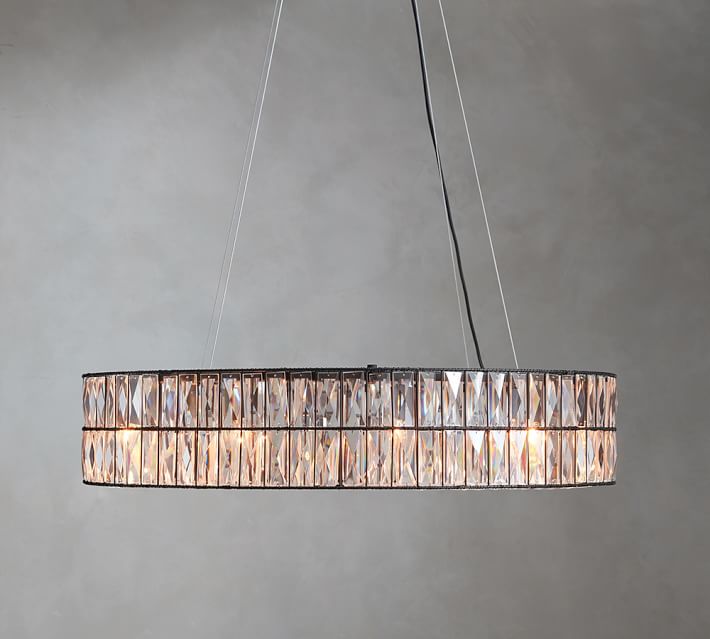 Adeline Oversized Crystal Hoop Chandelier Pottery Barn