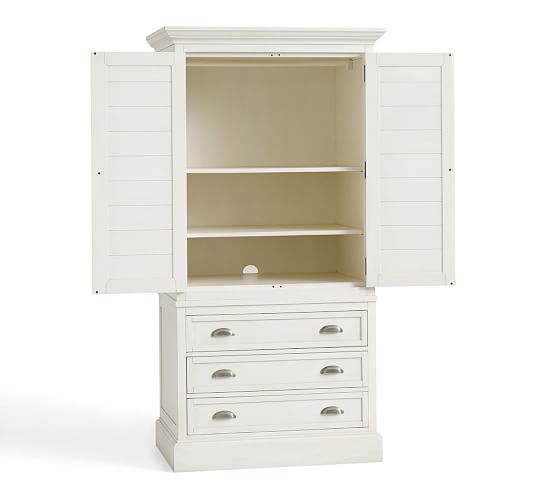 Coastal Shutter Armoire Pottery Barn
