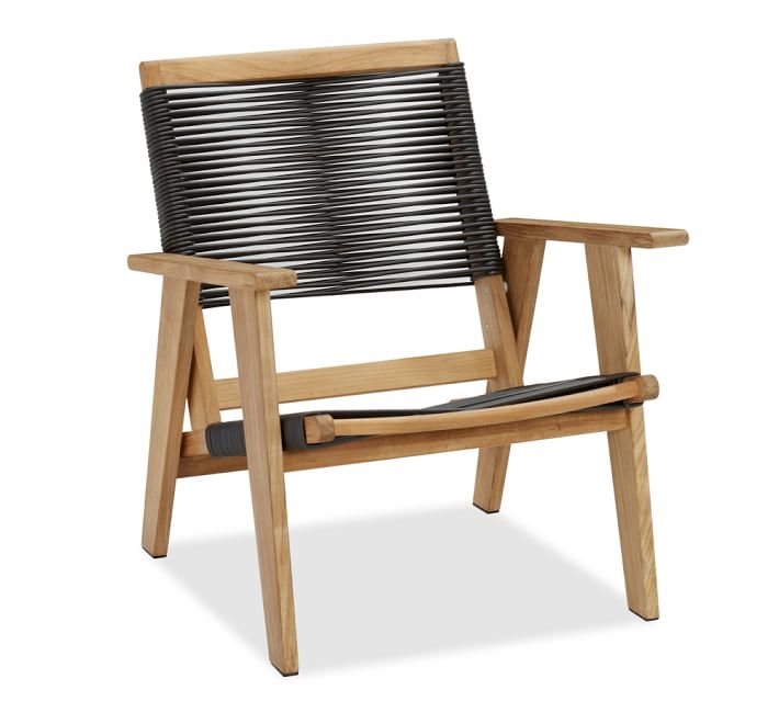 Palmer All Weather Wicker Rope Occasional Chair Pottery Barn