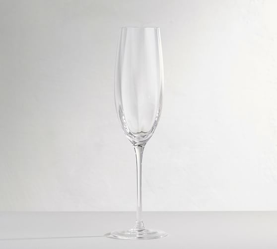 Optic Champagne Glasses, Set of 4 Pottery Barn