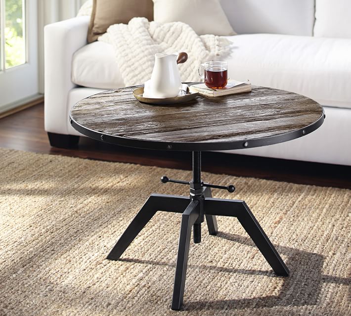 Blaine Reclaimed Wood Adjule Bunching Coffee Table Pottery Barn