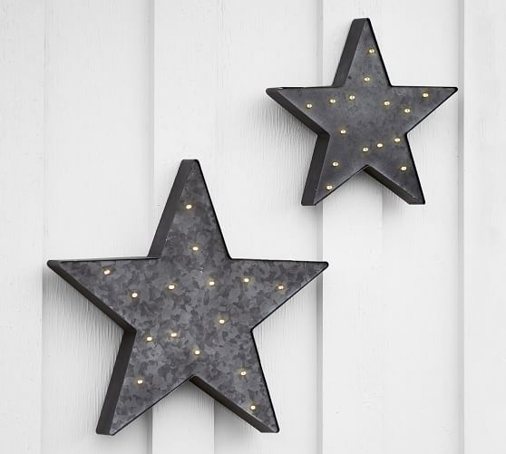 Lit 4th Of July Star Pottery Barn