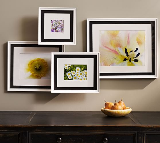 Black/White Mat Frames Pottery Barn