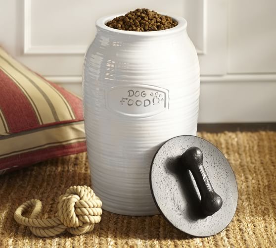 Rhodes Pet Food Canister Pottery Barn