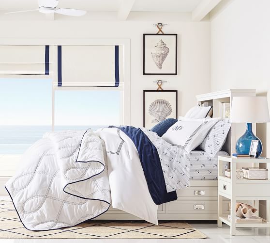 Grosgrain Ribbon Cordless Roman Shade Pottery Barn