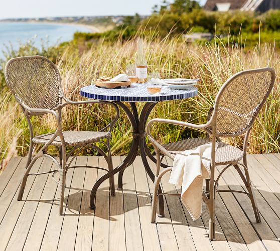 Havana Mosaic Bistro Table & Brea Chair Set | Pottery Barn Havana Mosaic Bistro Table & Brea Chair Set | Pottery Barn